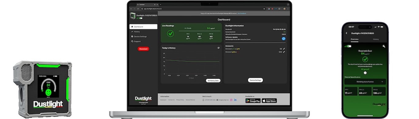 Die Neue Dustlight Web-Applikation ist da